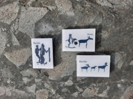 Мыло сувенирное шунгитовое "Карельские петроглифы"