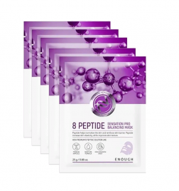 Enough Маска тканевая с пептидным комплексом - Premium 8 peptide senastion pro balancing mask, (5шт*25мл)