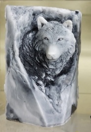 Мыло сувенирное шунгитовое "Волк в скале"