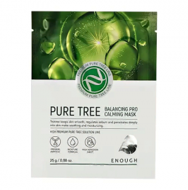 Enough Маска тканевая успокаивающая с экстрактом чайного дерева - Premium pure tree balancing, 25мл