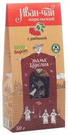 Напиток чайный "Иван-чай Карельский" с ягодами рябины красной 50 г карт. пакет,