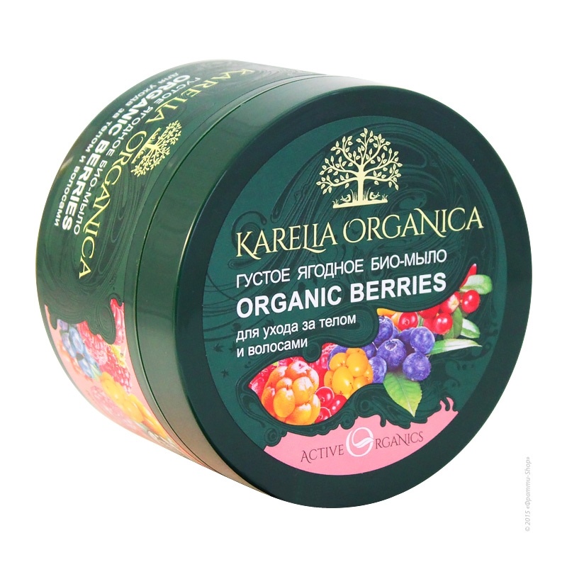 KARELIA ORGANICA «Organic Berries» густое ягодное био-мыло 500 мл. фото 2